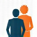 Icono de una persona con un engranaje simbolizando personalización.